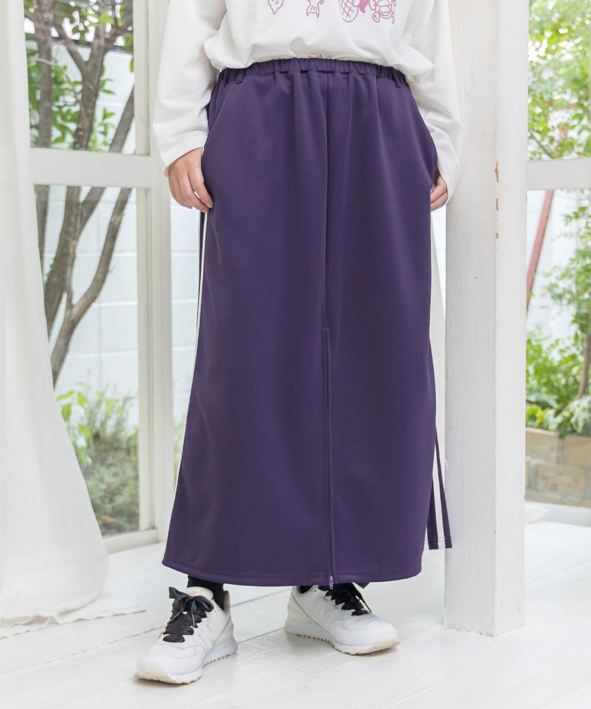 仲宗根泉(HY)コラボ 柄切替ジャージスカート-10