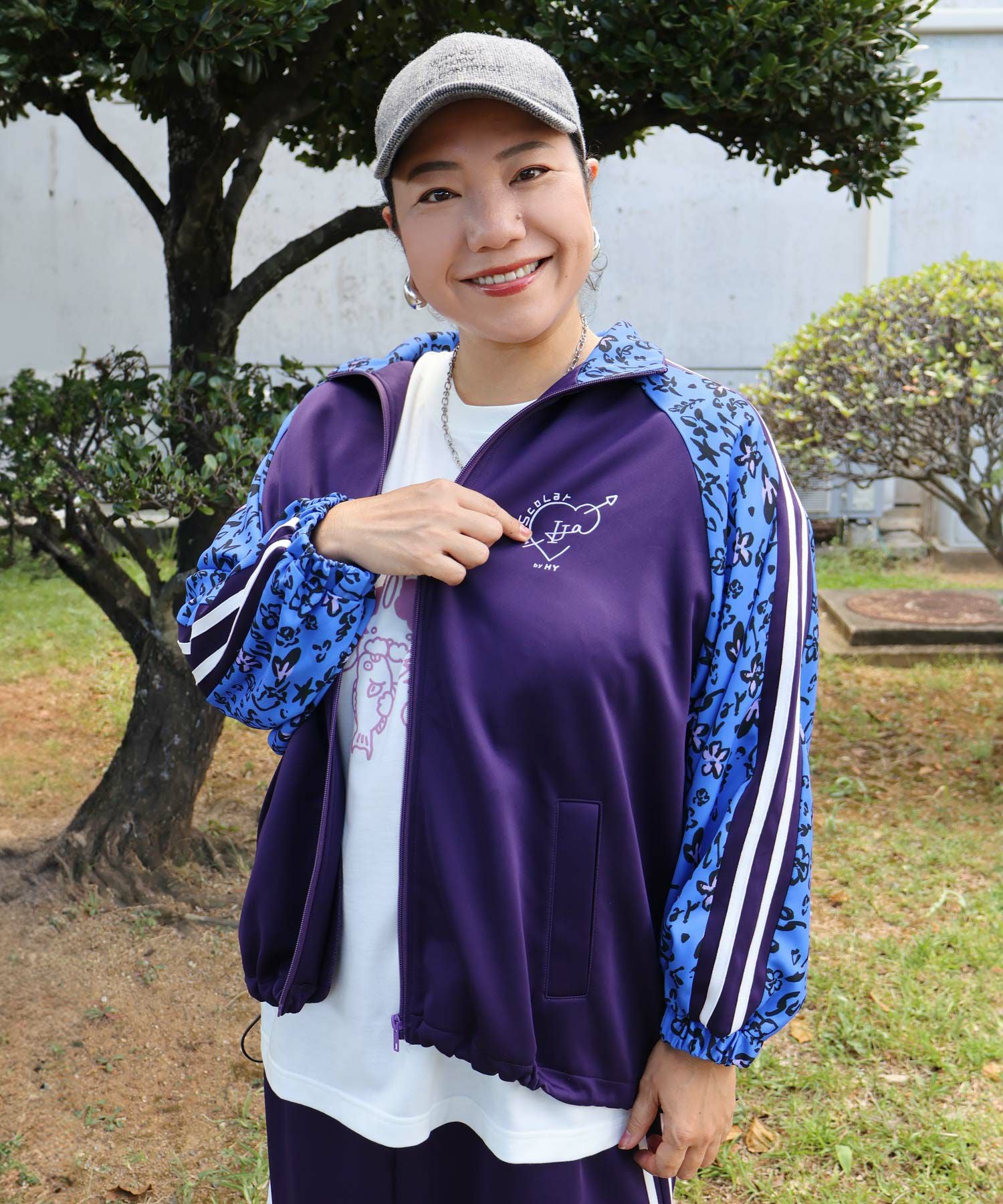 153715：仲宗根泉(HY)コラボ 柄切替ジャージトップスの通販-ScoLar