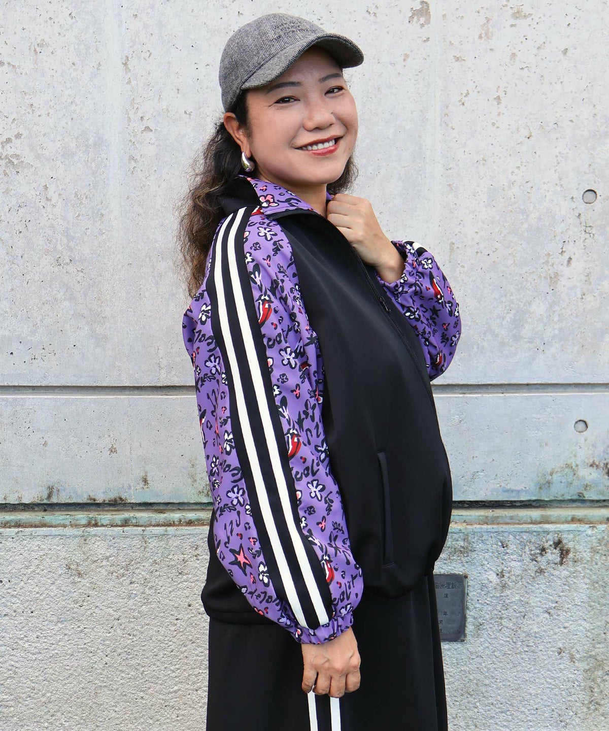 仲宗根泉(HY)コラボ 柄切替ジャージトップス-4