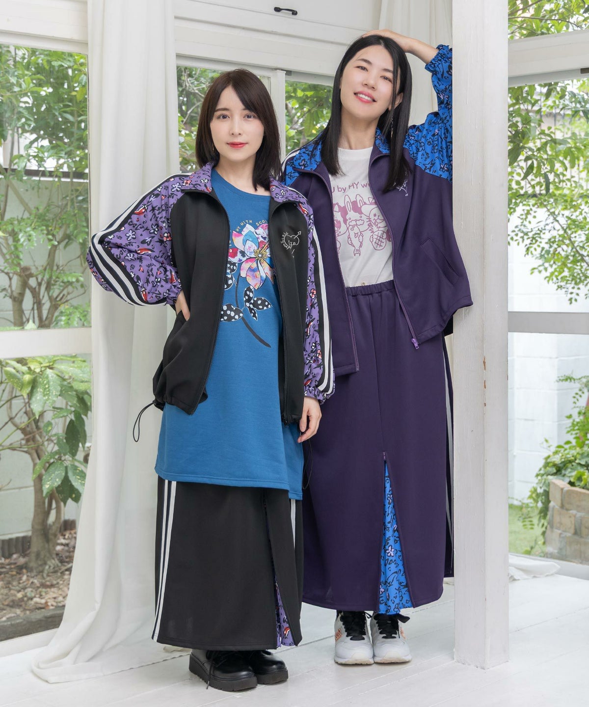 仲宗根泉(HY)コラボ 柄切替ジャージトップス-8