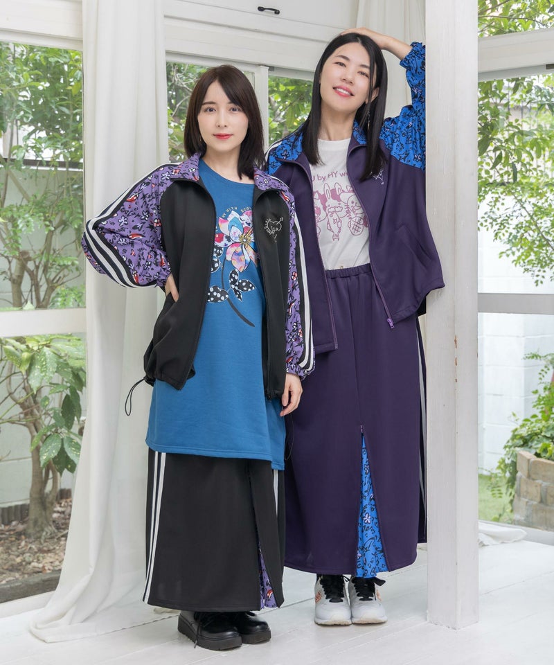 仲宗根泉(HY)コラボ 柄切替ジャージトップス-8