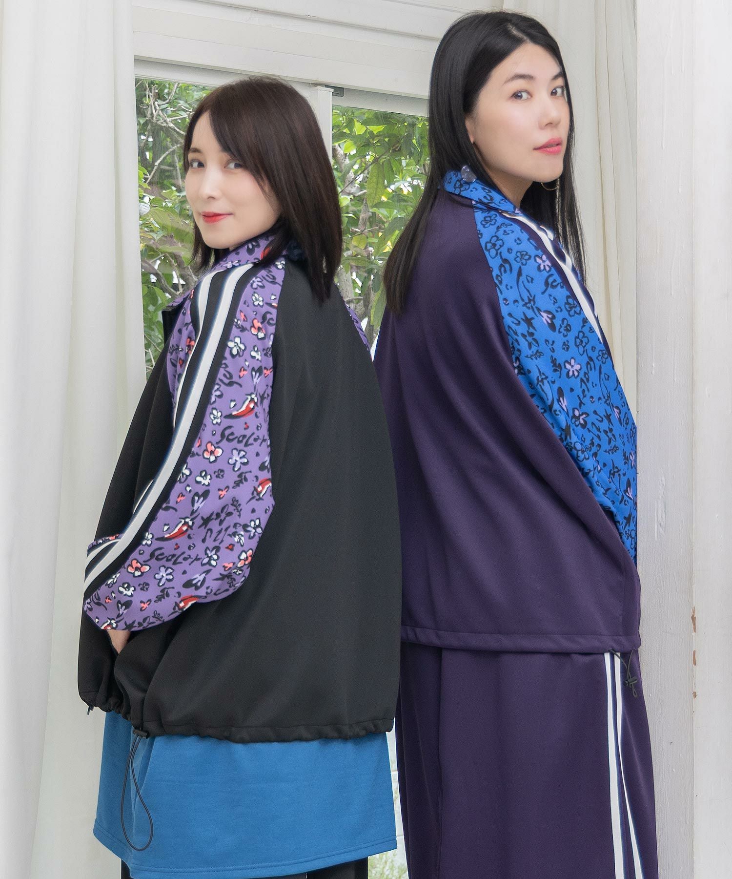 153715：仲宗根泉(HY)コラボ 柄切替ジャージトップスの通販-ScoLar