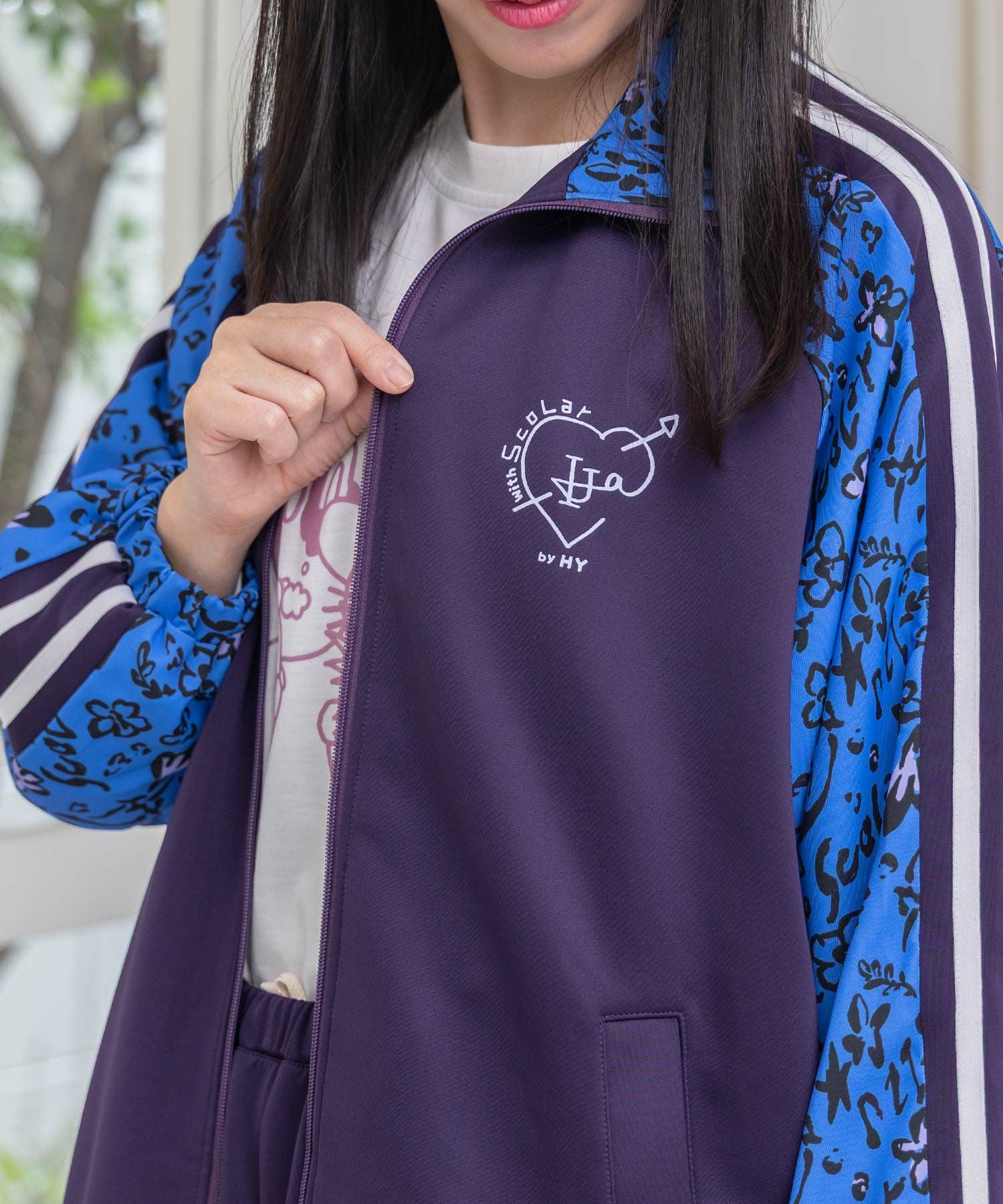 153715：仲宗根泉(HY)コラボ 柄切替ジャージトップスの通販-ScoLar