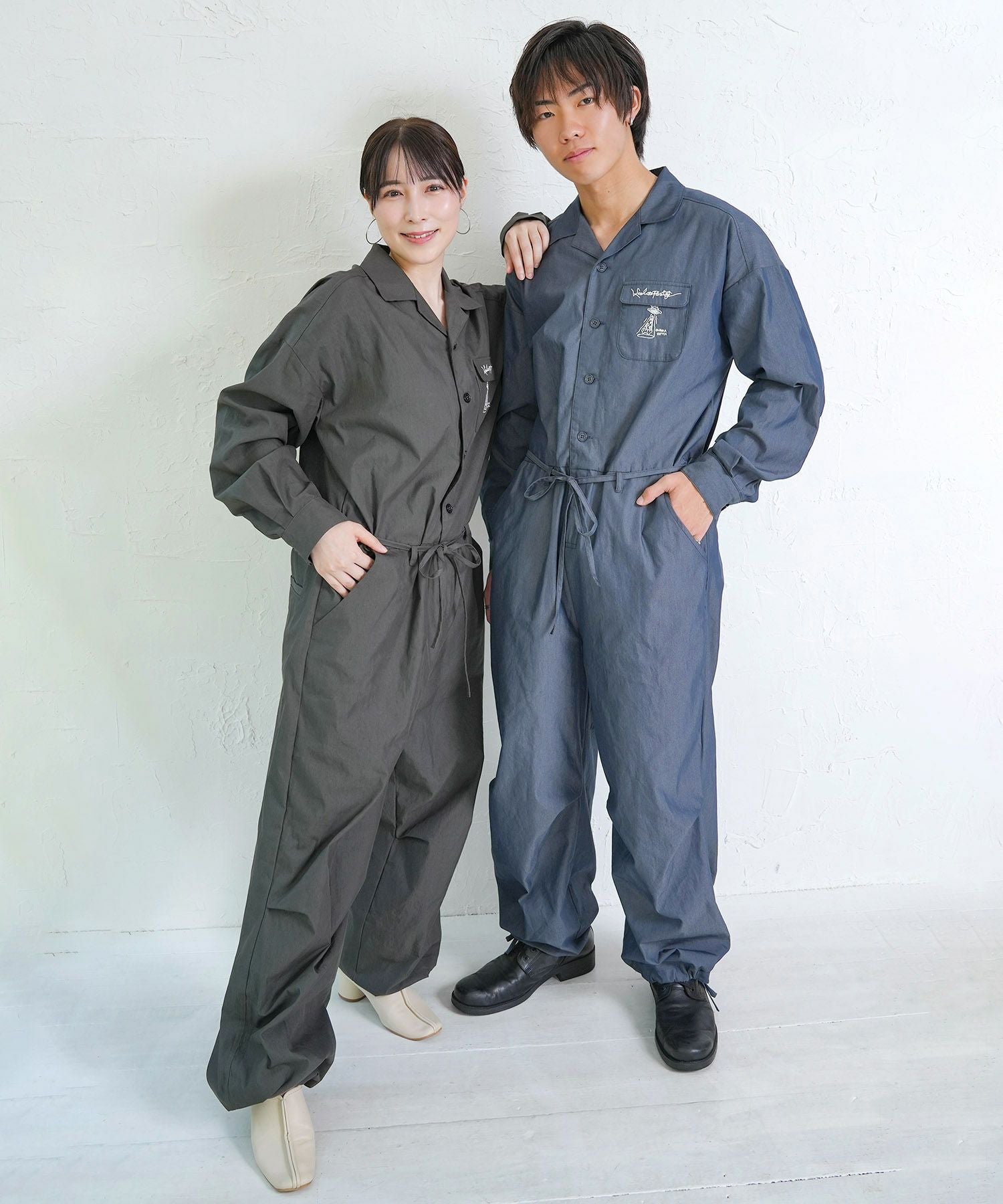 353126：Parityキャラ宇宙刺繍 洗い加工ジャンプスーツの通販-ScoLar