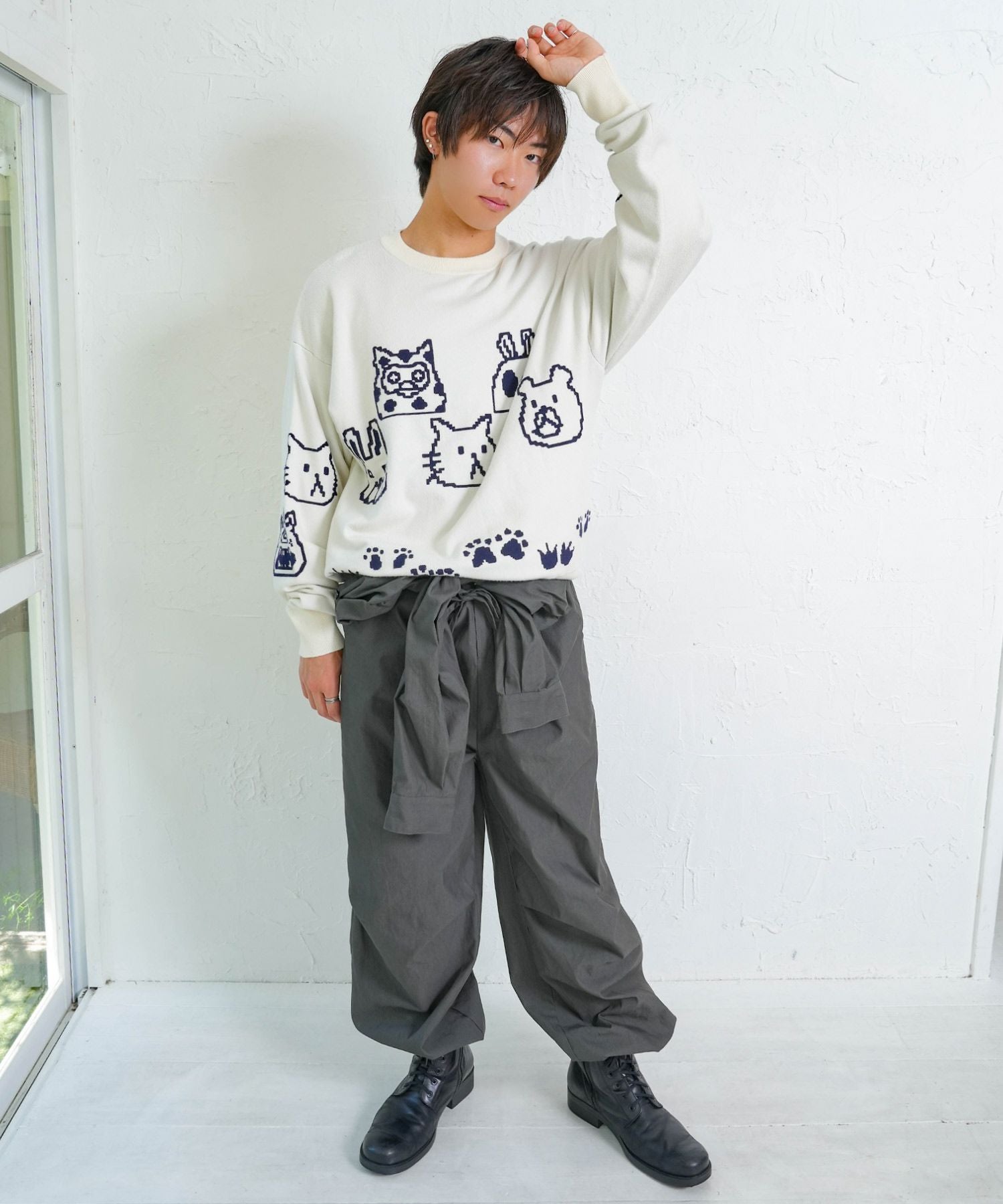 353126：Parityキャラ宇宙刺繍 洗い加工ジャンプスーツの通販-ScoLar