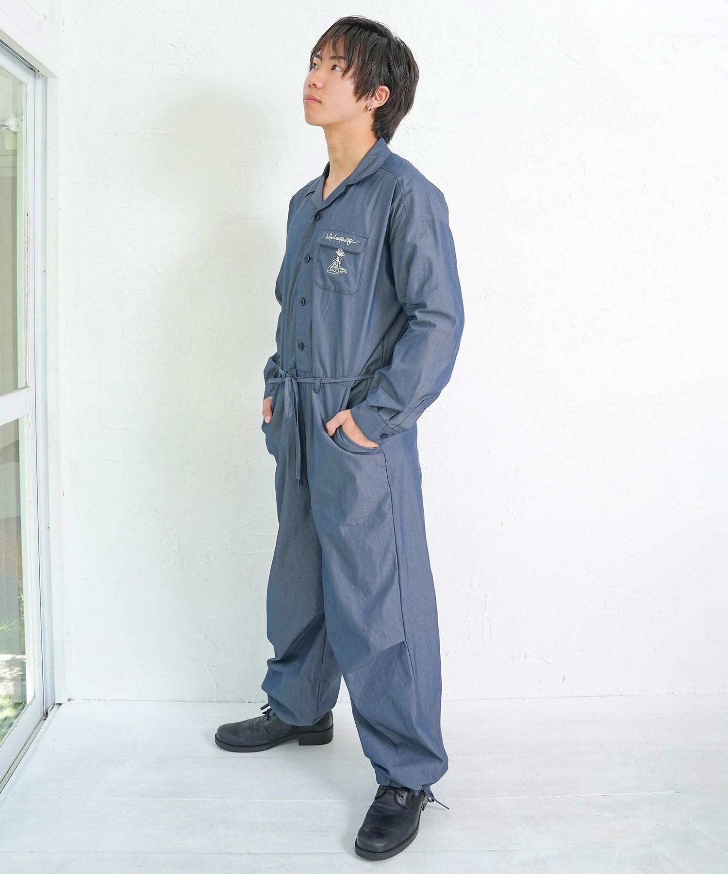 353126：Parityキャラ宇宙刺繍 洗い加工ジャンプスーツの通販-ScoLar