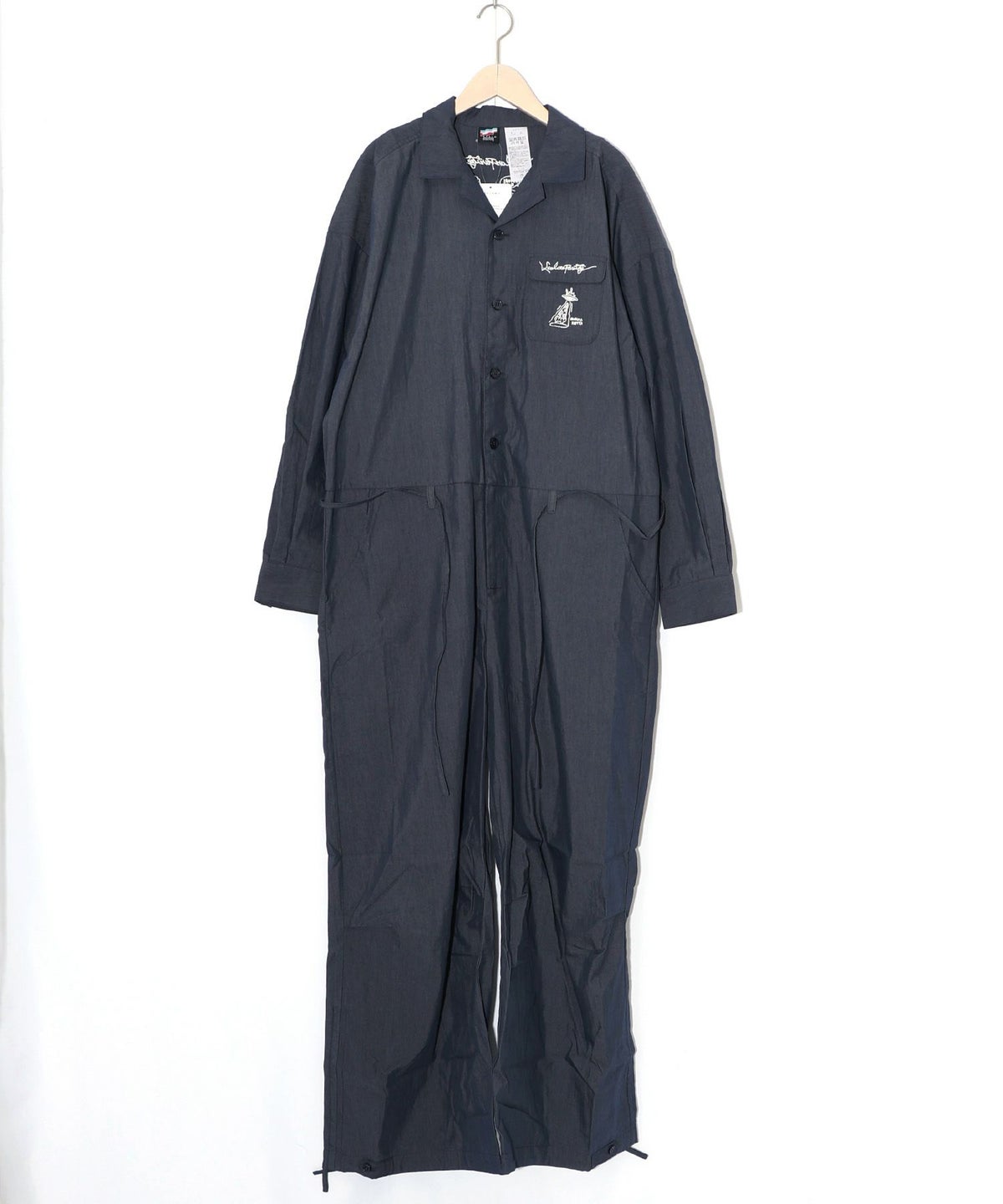 Parityキャラ宇宙刺繍 洗い加工ジャンプスーツ-27