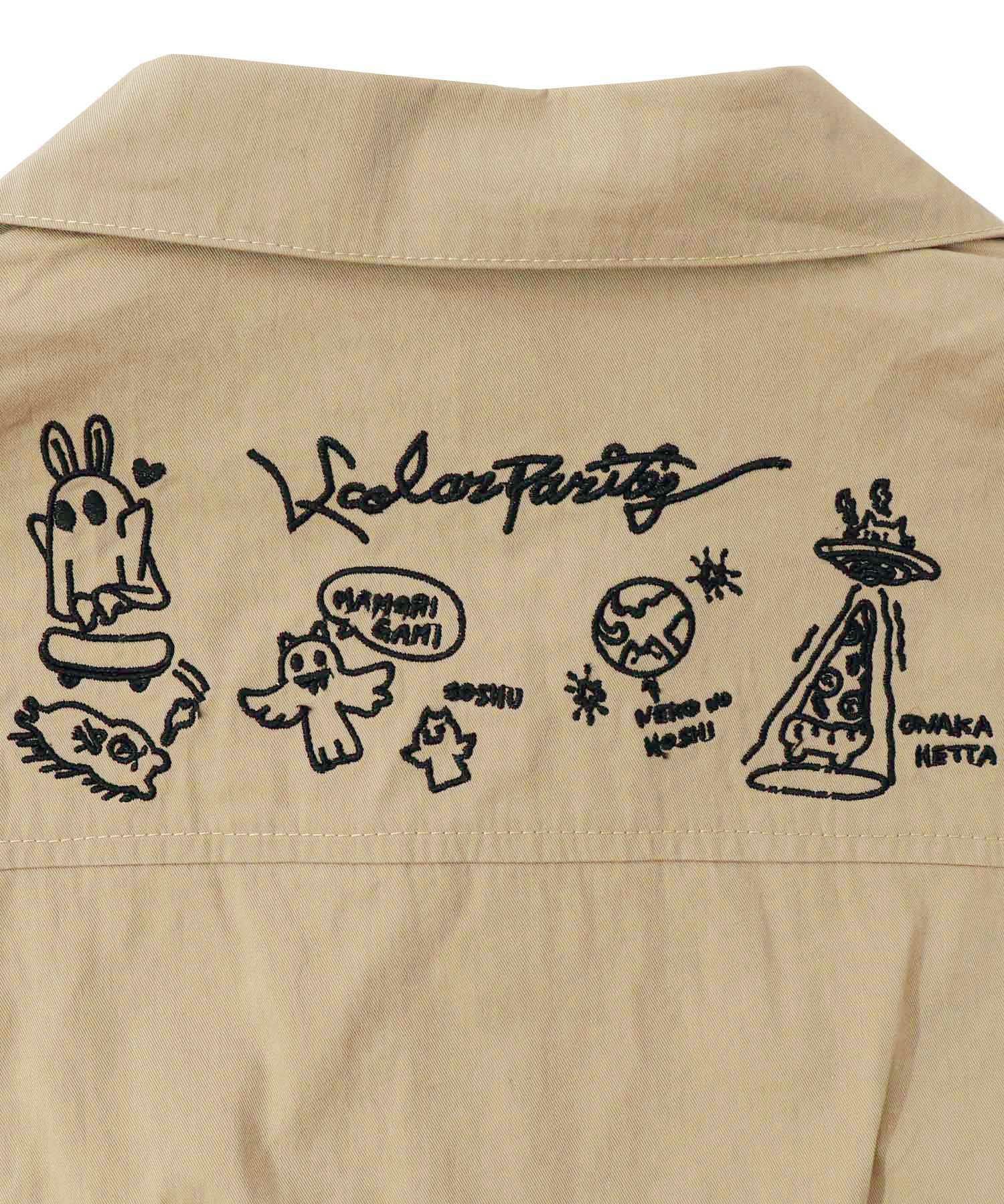 353126：Parityキャラ宇宙刺繍 洗い加工ジャンプスーツの通販-ScoLar