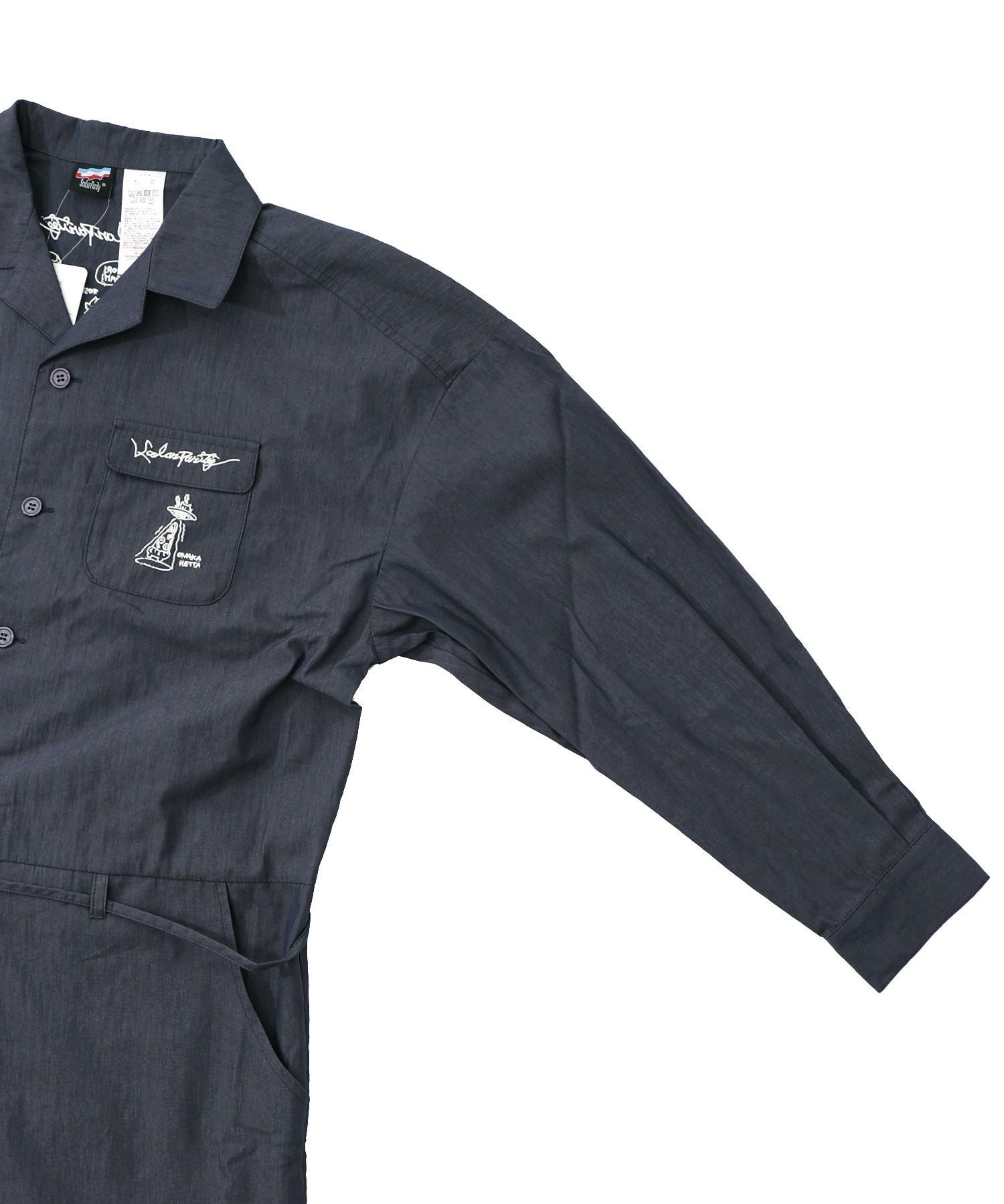 353126：Parityキャラ宇宙刺繍 洗い加工ジャンプスーツの通販-ScoLar