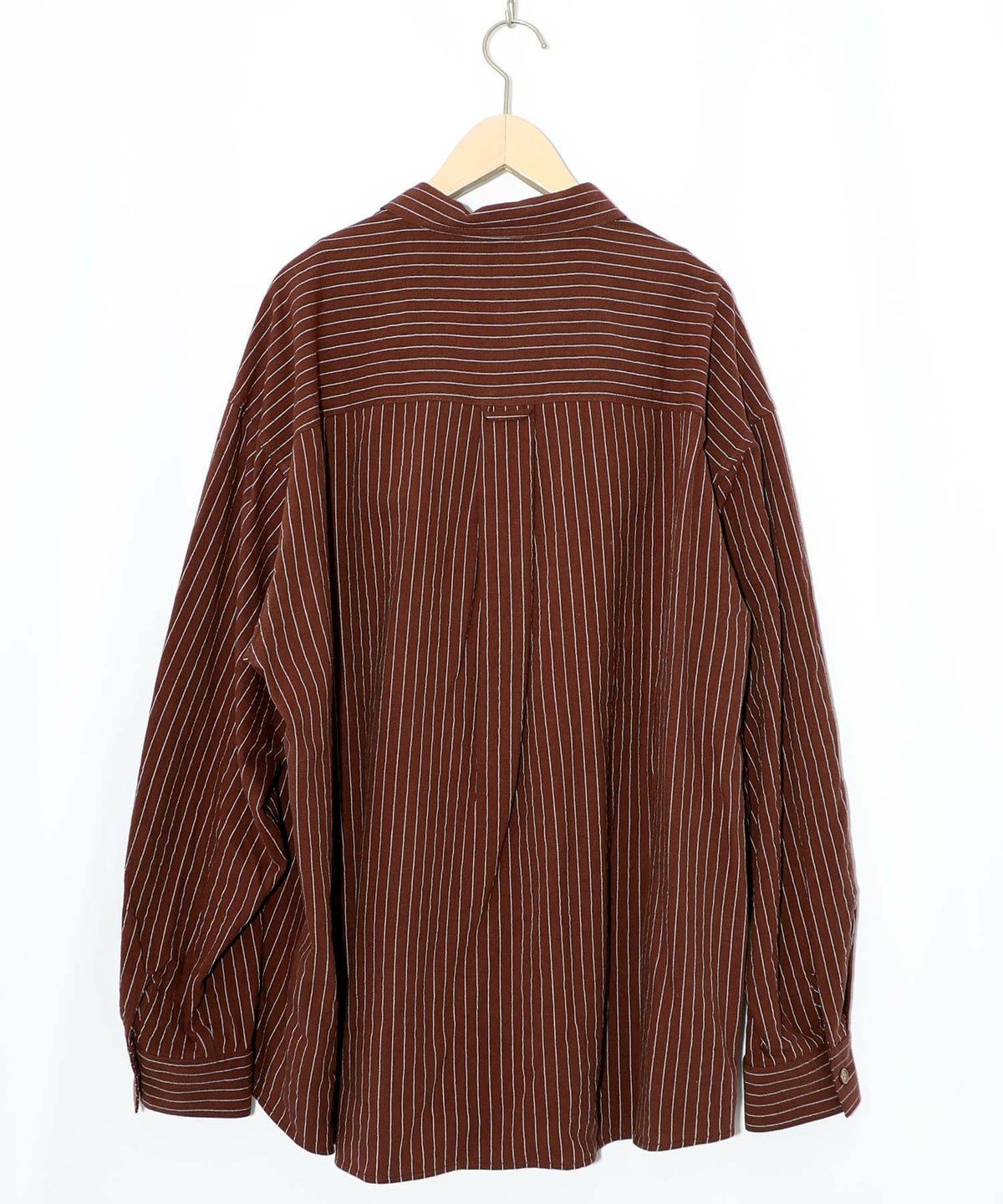 ひょっこりParity刺繍のストライプシャツ-20