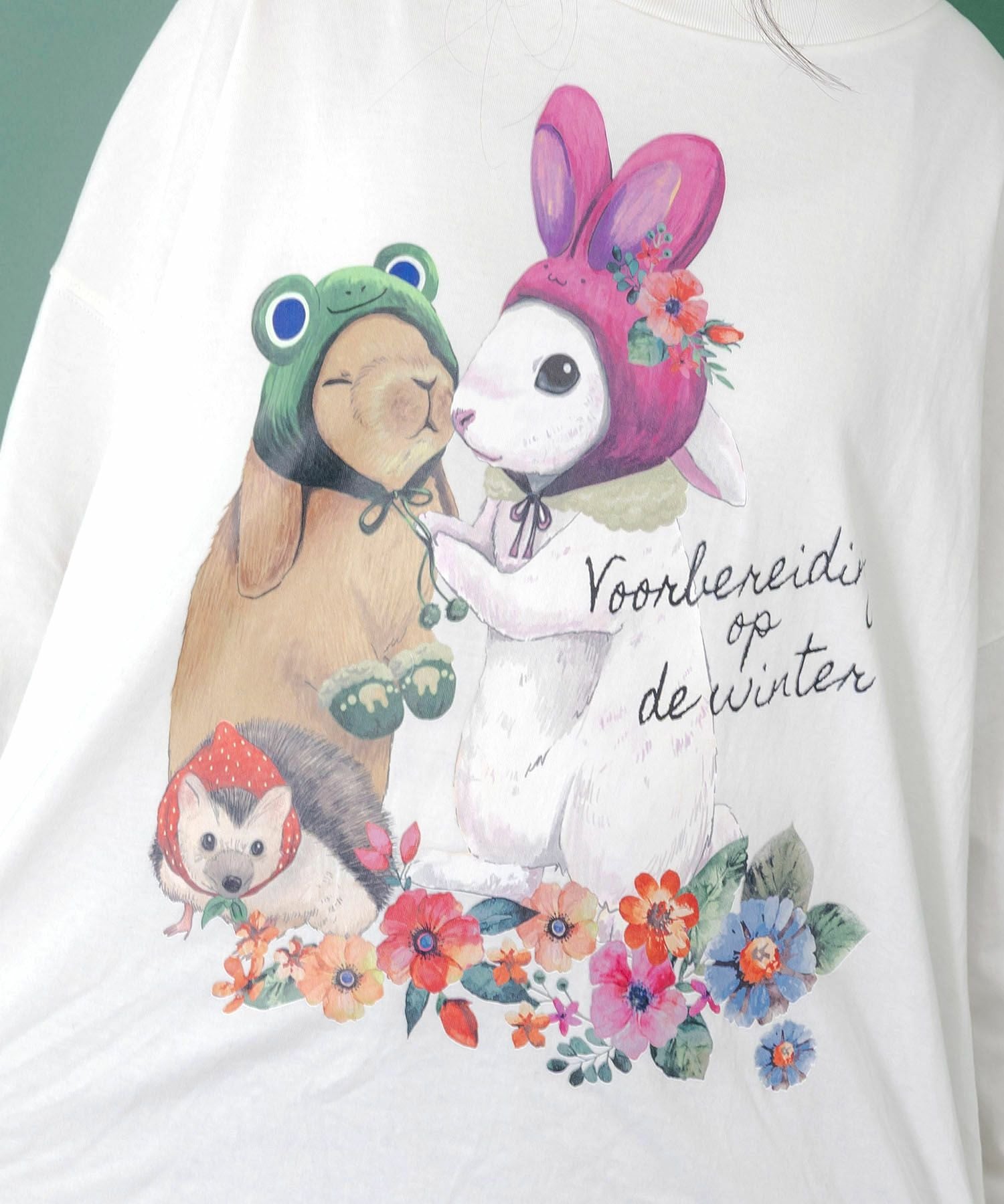 153703：冬支度中アニマルプリントプルオーバーの通販-ScoLar