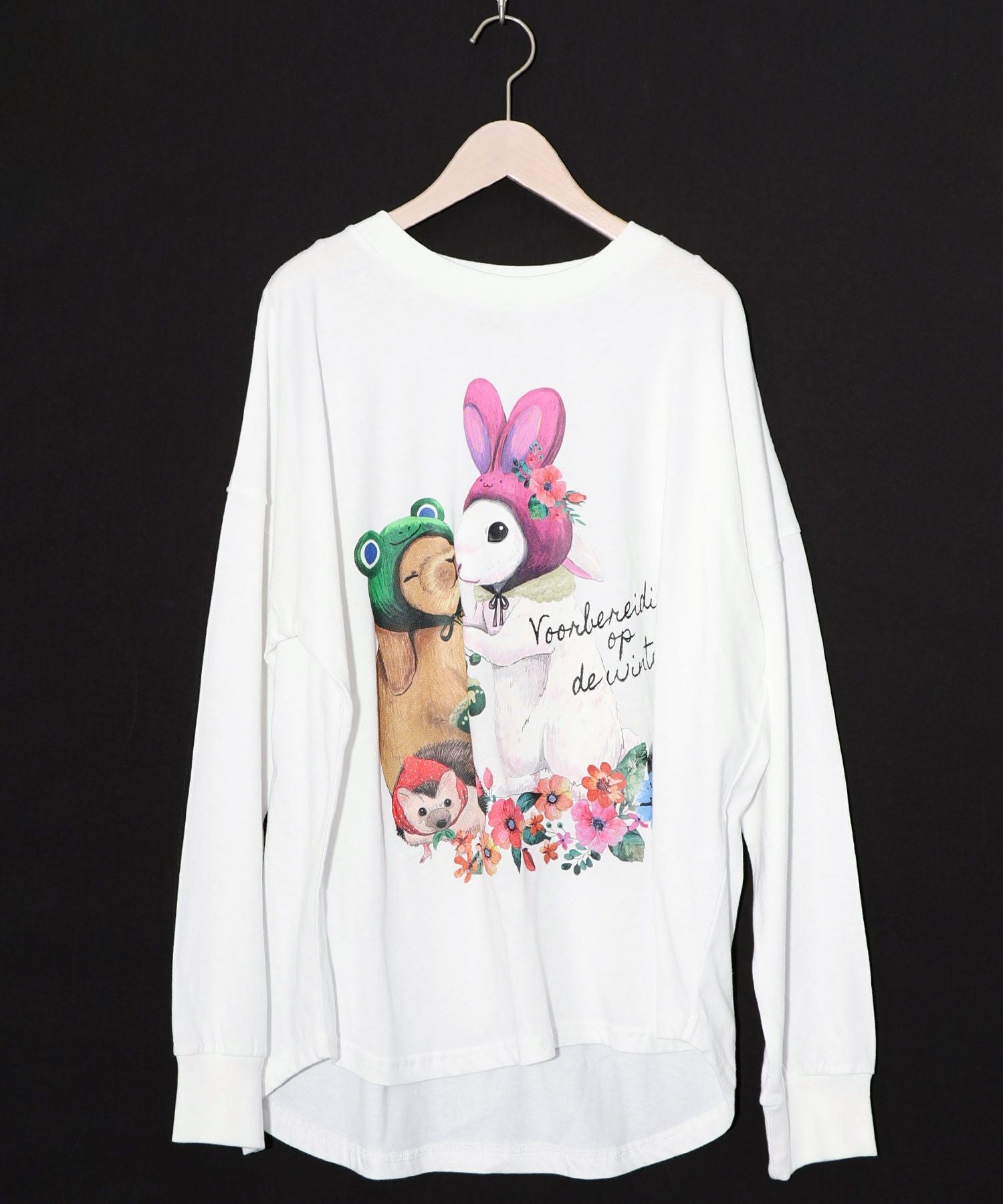 153703：冬支度中アニマルプリントプルオーバーの通販-ScoLar