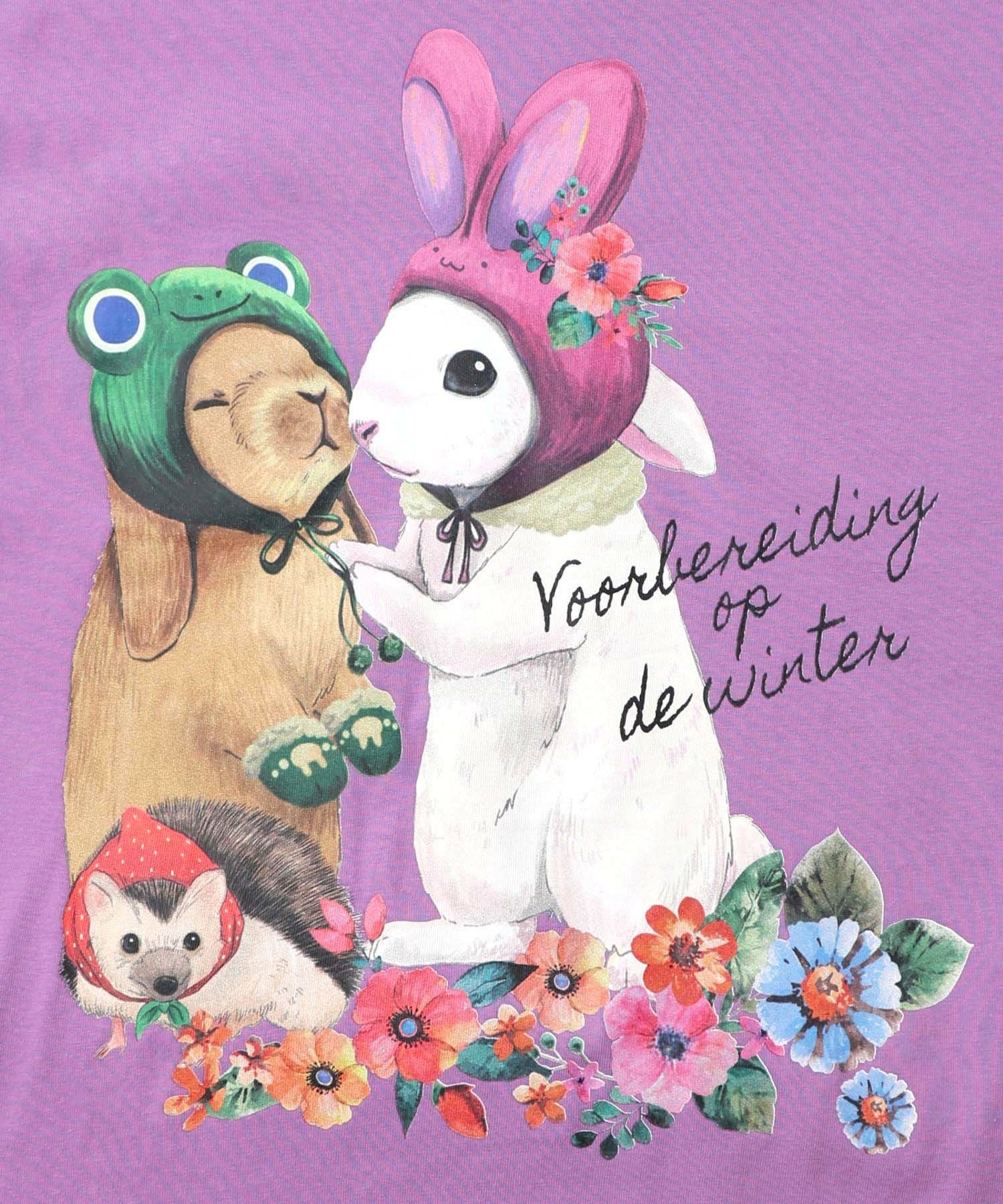 153703：冬支度中アニマルプリントプルオーバーの通販-ScoLar