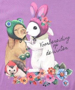 冬支度中アニマルプリントプルオーバー-12