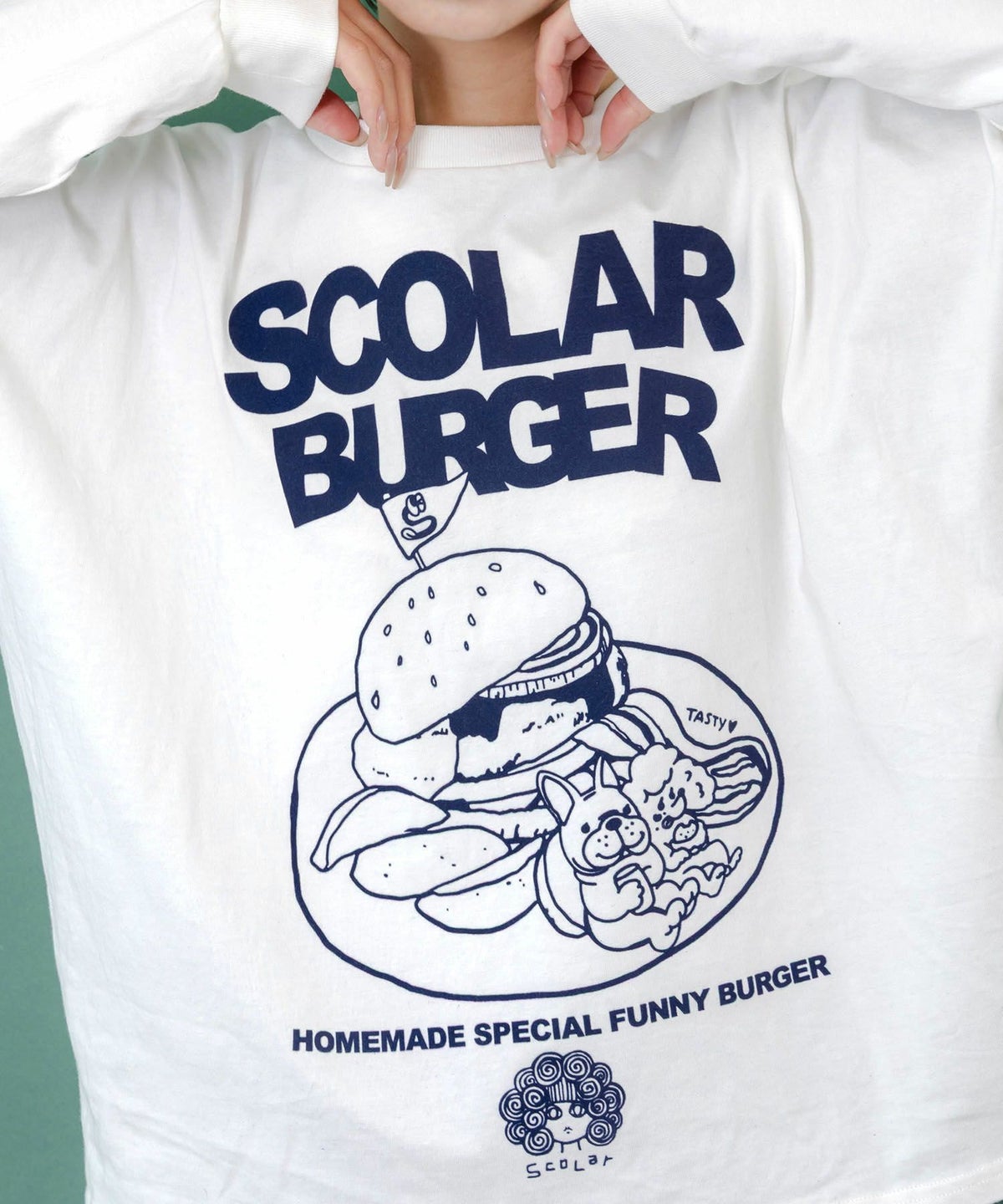 わんちゃん×スカラー特製バーガーロンT-6