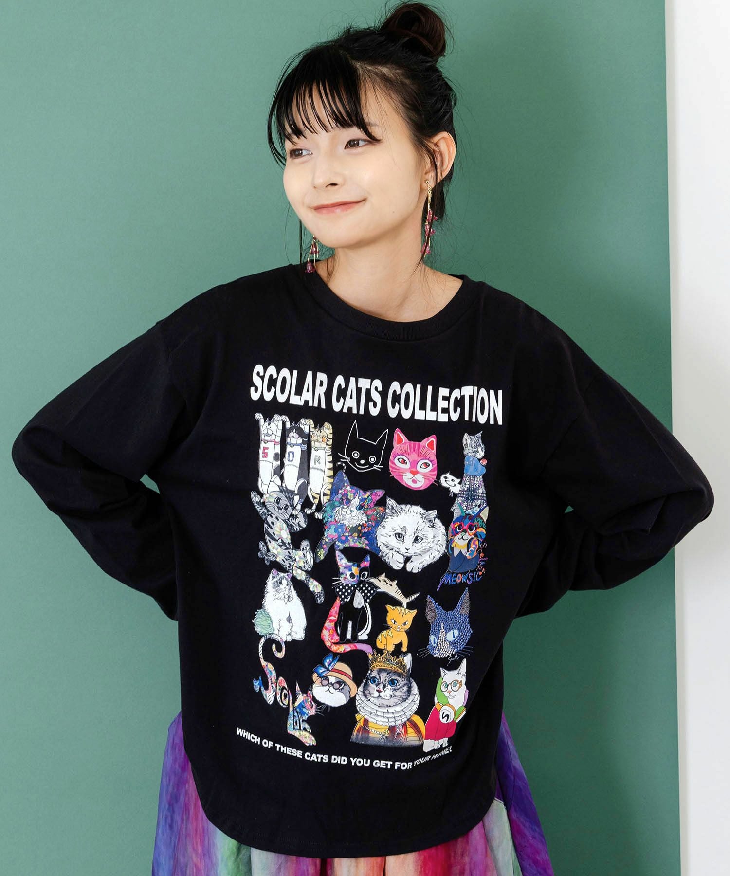 153700：スカラーネココレクションロンTの通販-ScoLar