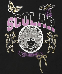 スカラーちゃん×トラ×蝶刺繍 ミニ裏毛プルオーバー-11