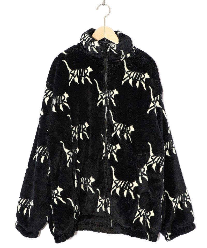 スカラー柄展開フランネル×タフタブルゾン-8