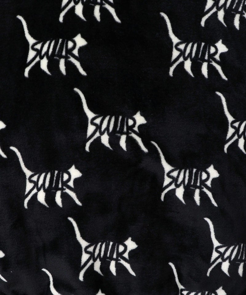 スカラー柄展開フランネル×タフタブルゾン-9