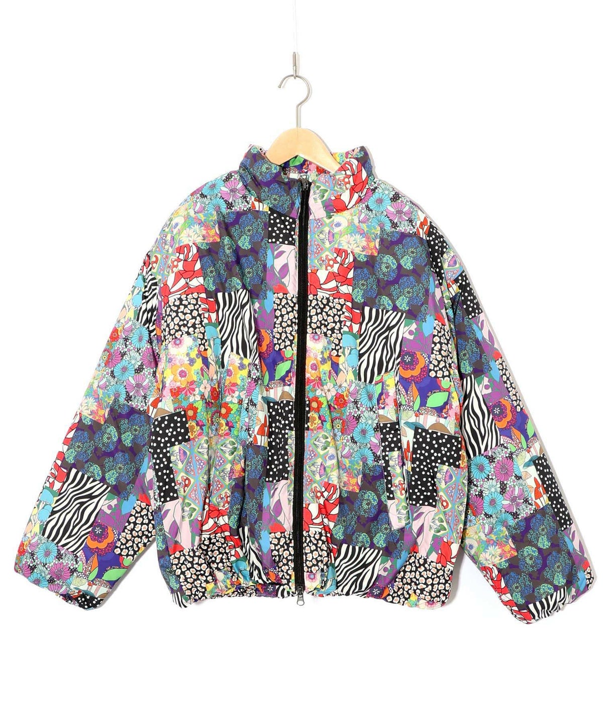 スカラー柄展開 中綿シンサレートブルゾン-19