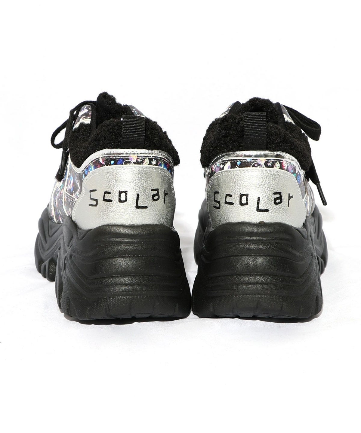 宇宙クラゲ柄もこもこ厚底スニーカー-19