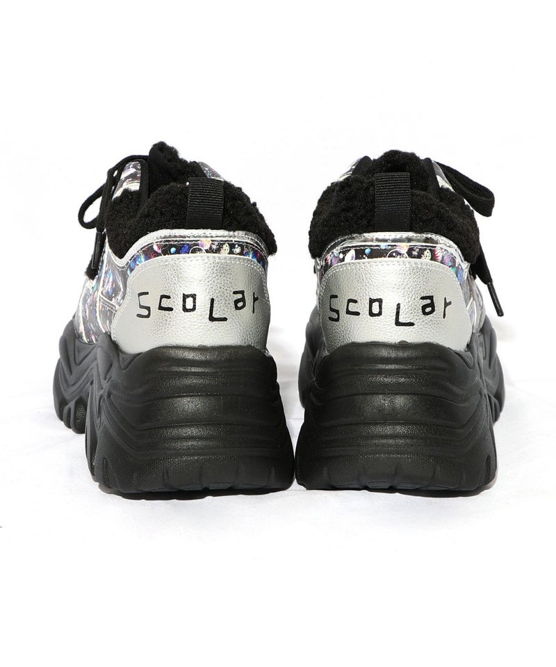 宇宙クラゲ柄もこもこ厚底スニーカー-19