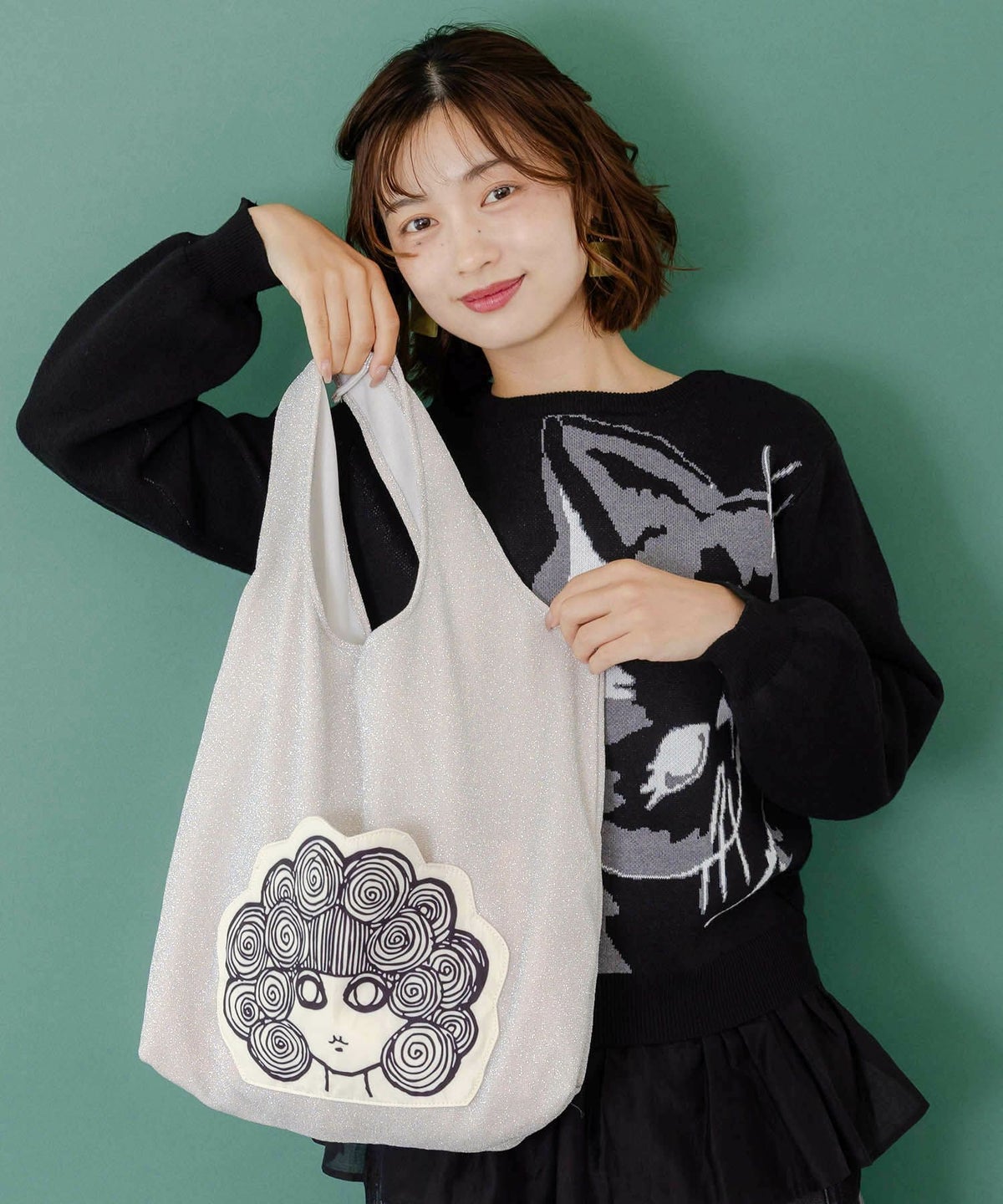 ラメ入りスカラーちゃんハンドバッグ-6