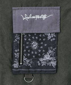 異素材使いの配色切替 中綿キルトジャケット-12