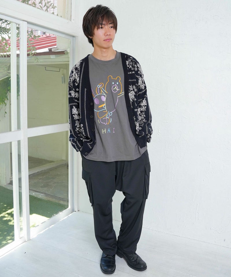 バンダナ柄ジャガードカーディガン-2