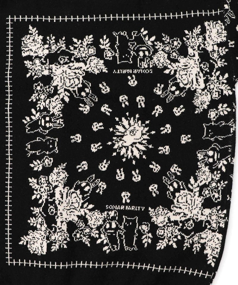 バンダナ柄ジャガードカーディガン-12