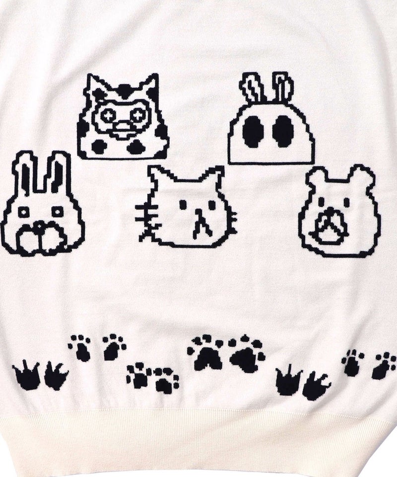 リバーシブルドット絵柄ニットプルオーバー-20