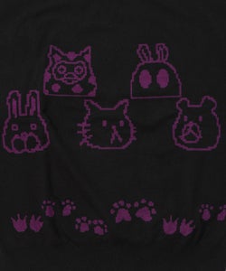 リバーシブルドット絵柄ニットプルオーバー-23