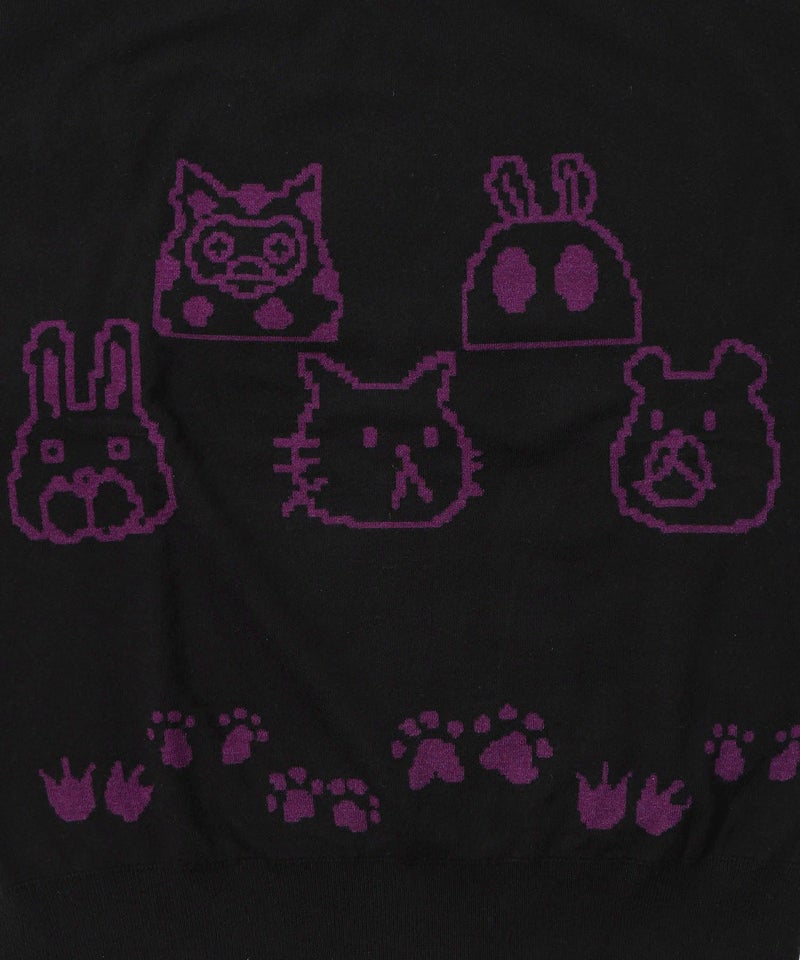 リバーシブルドット絵柄ニットプルオーバー-23