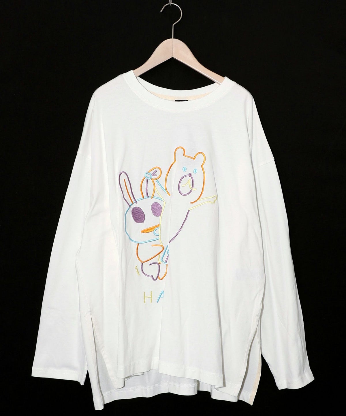 組体操クマうさぎ刺繍プルオーバー-8