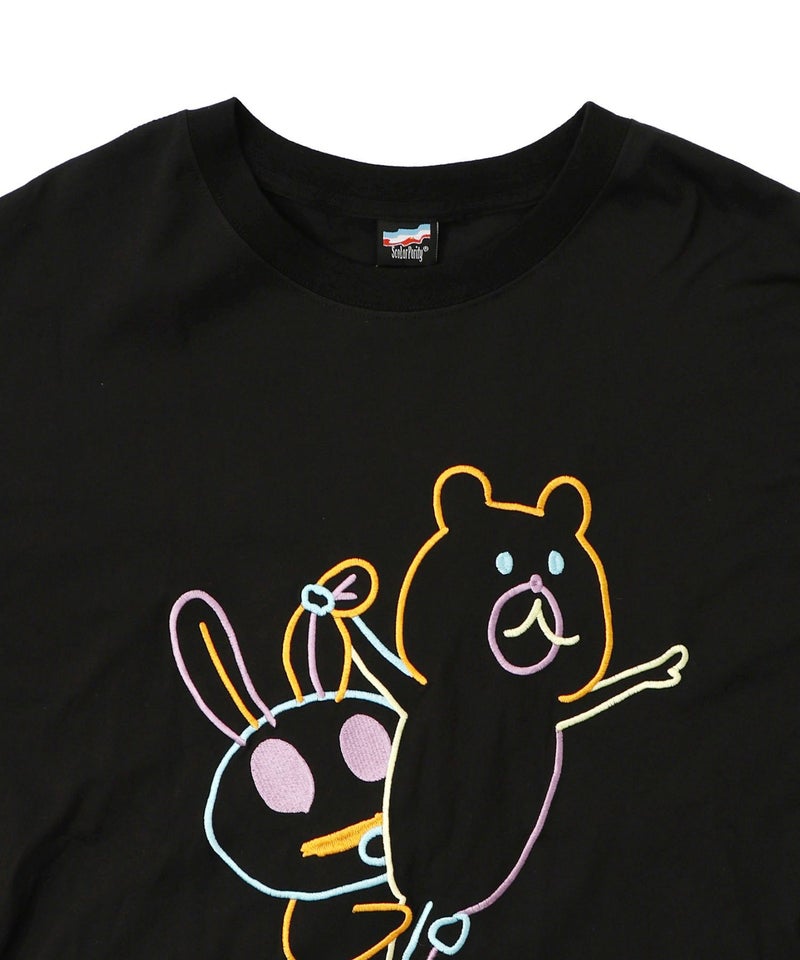 組体操クマうさぎ刺繍プルオーバー-14