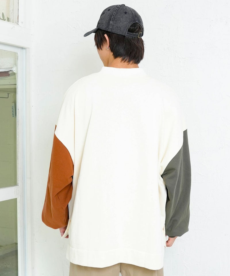 冬支度もけラビル配色プルオーバー-4