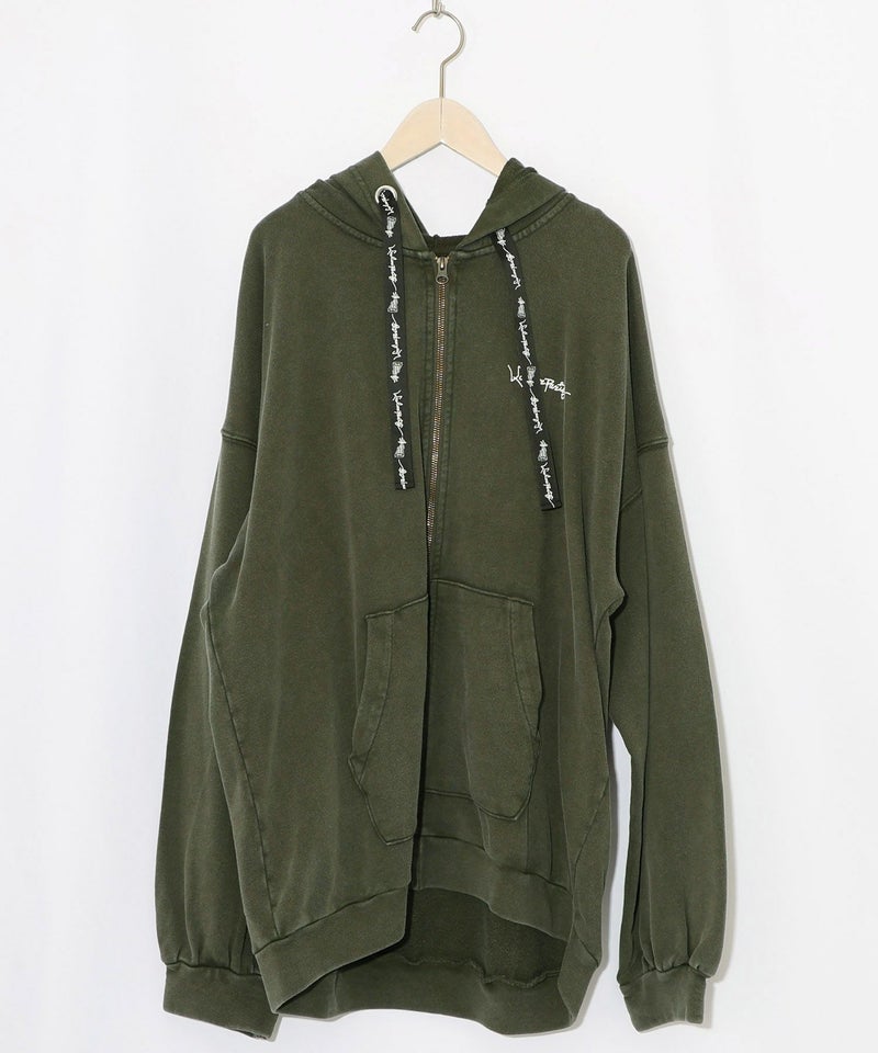 落書き風裏毛スノーウォッシュパーカー-23