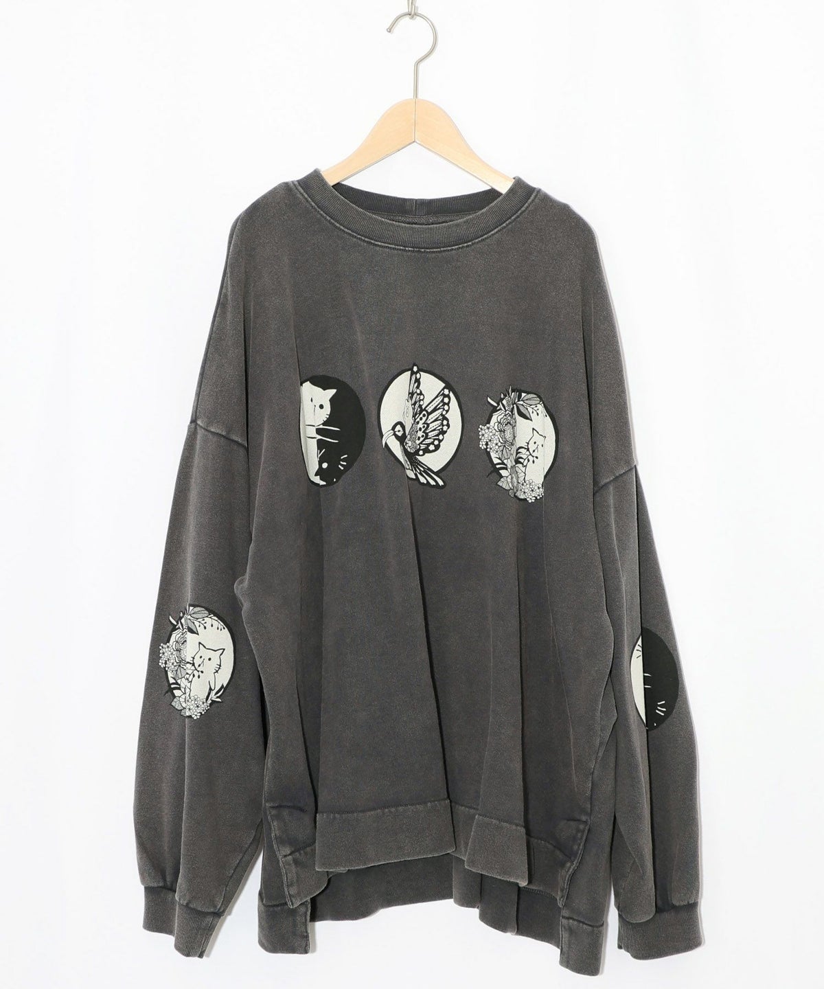 抜染Parity和柄裏毛プルオーバー-9