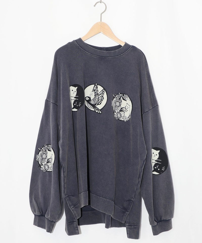 抜染Parity和柄裏毛プルオーバー-12