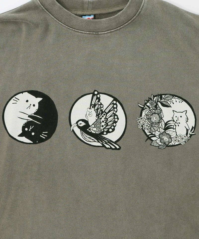 抜染Parity和柄裏毛プルオーバー-17