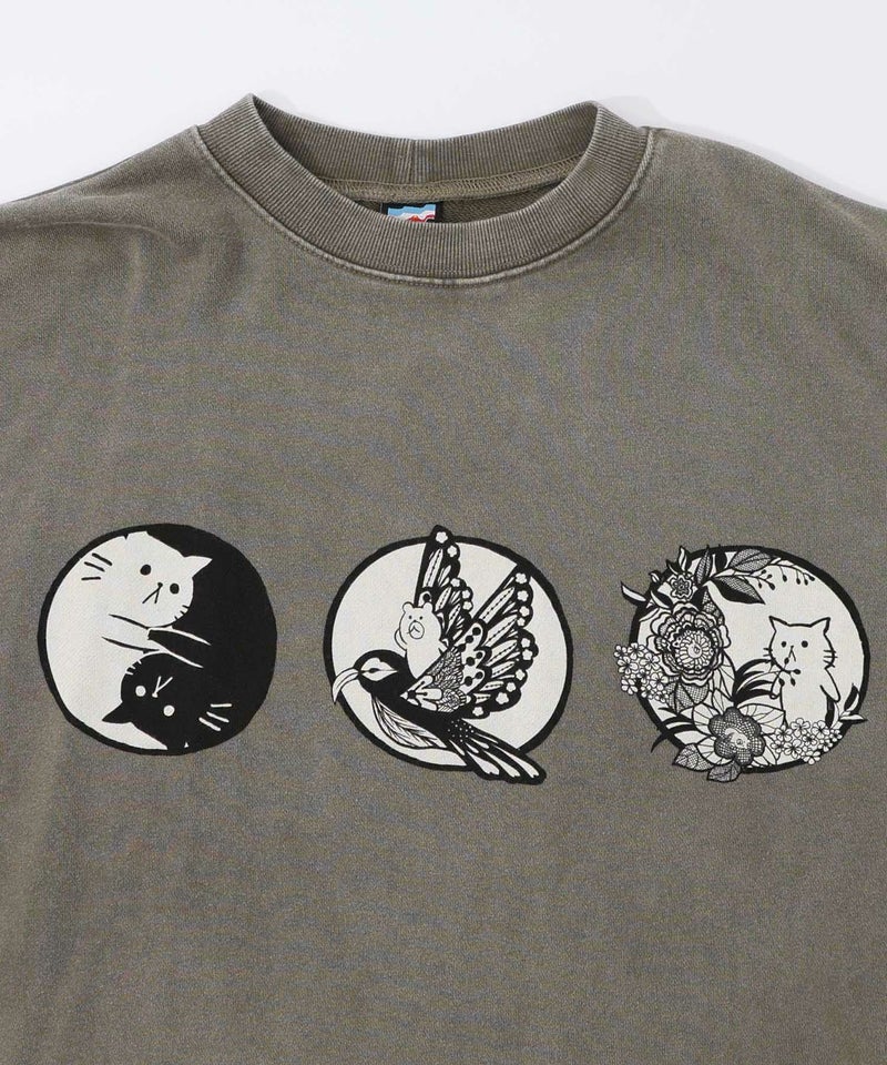 抜染Parity和柄裏毛プルオーバー-18