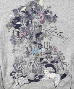 フリンジシフォン切替裏毛プルオーバー-11