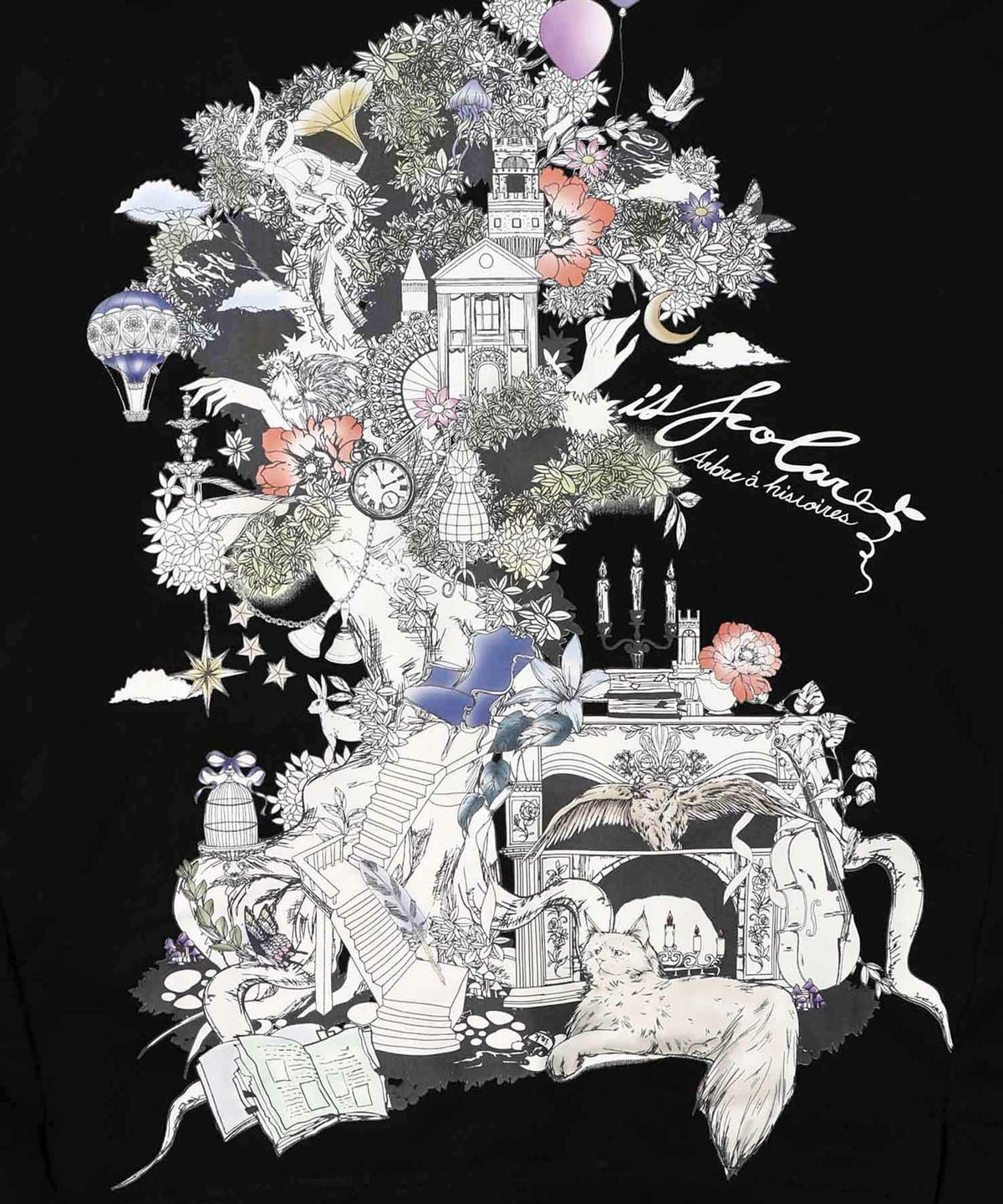 フリンジシフォン切替裏毛プルオーバー-13