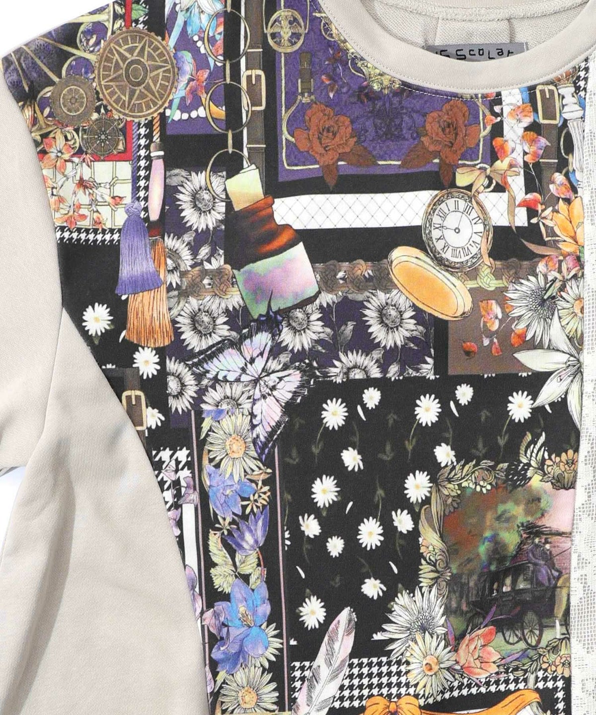 異素材ミックス裏毛アシメワンピース-11