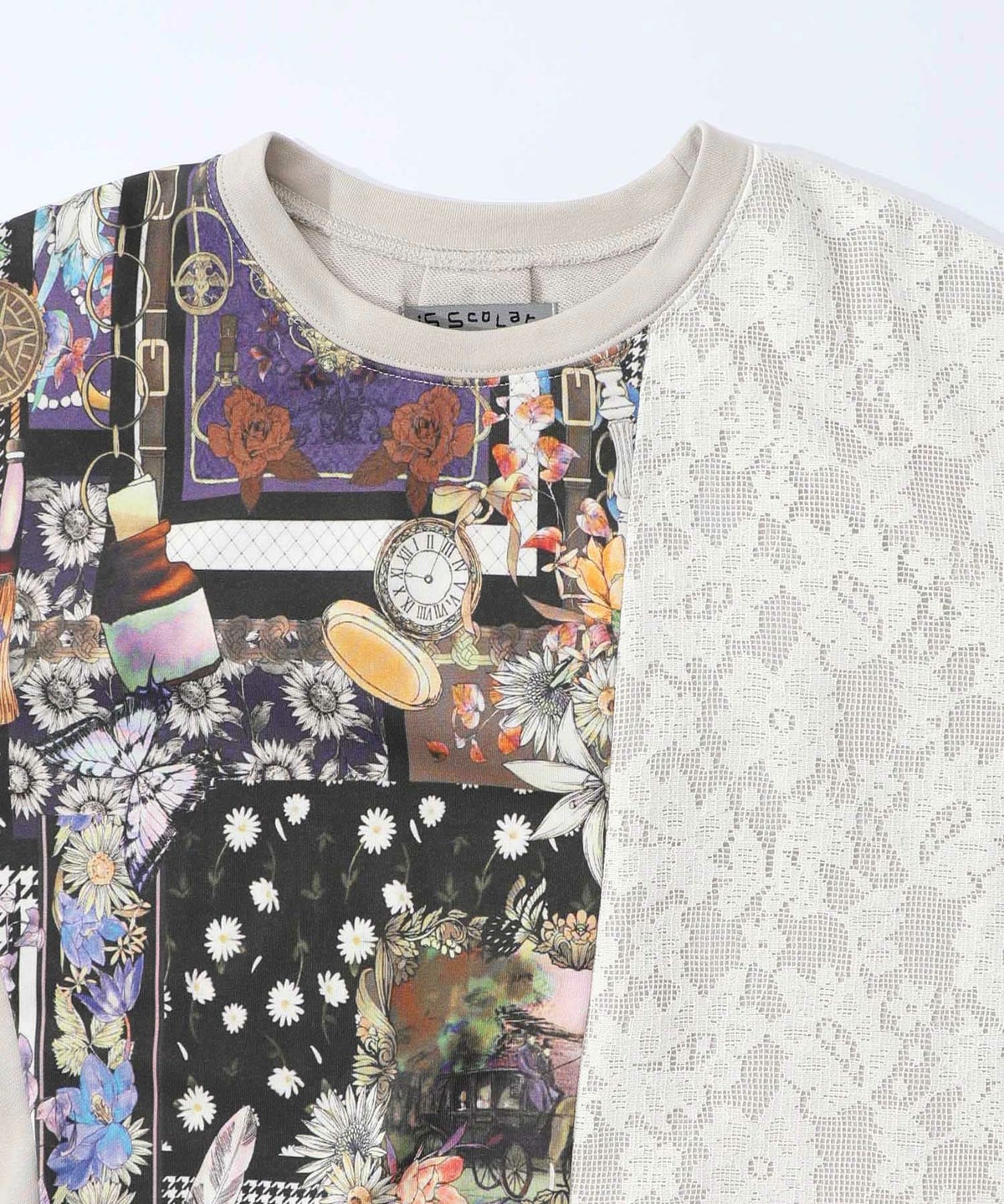 異素材ミックス裏毛アシメワンピース-12