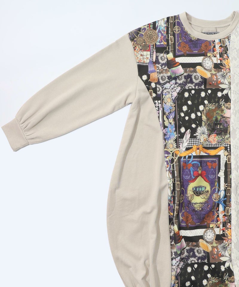 異素材ミックス裏毛アシメワンピース-13