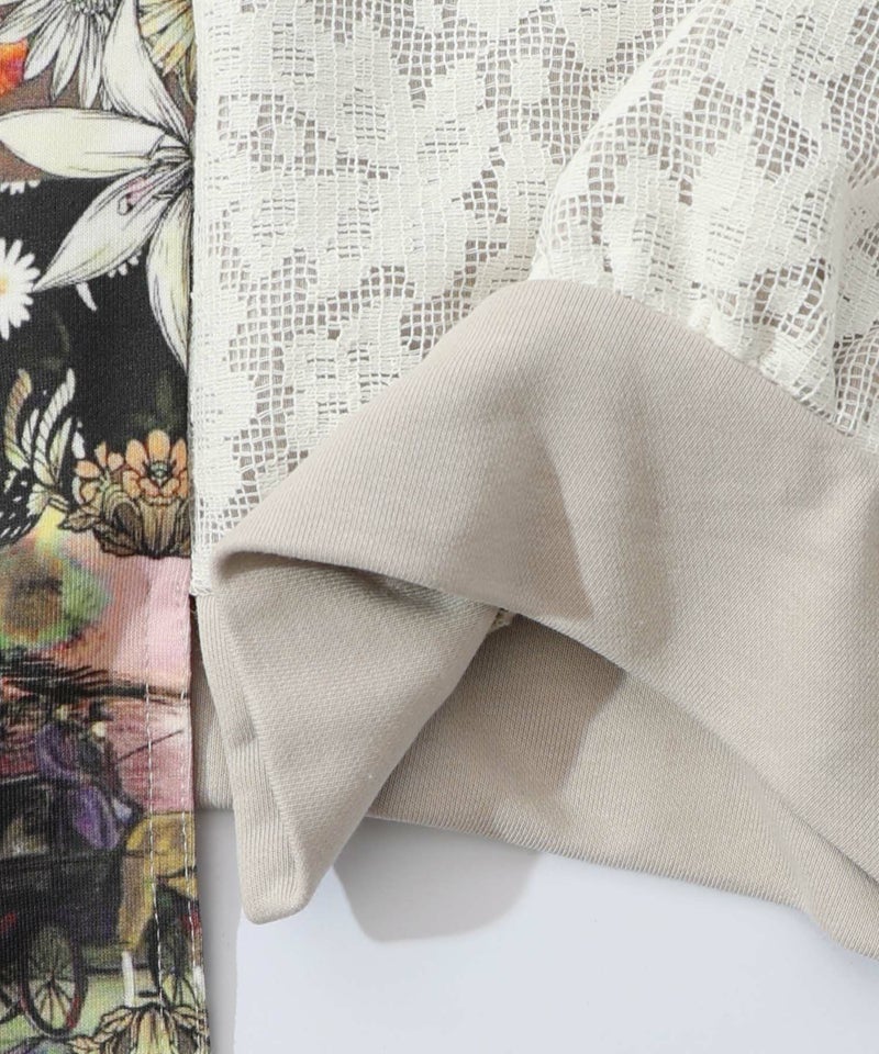 異素材ミックス裏毛アシメワンピース-16