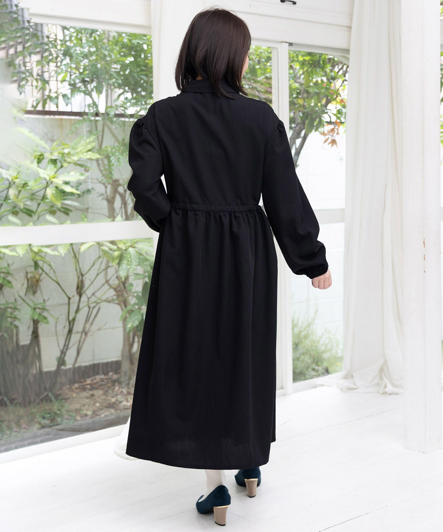 553240：星×タロットコラージュ柄シャツワンピの通販-ScoLar