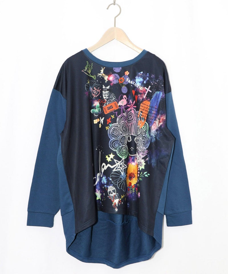 宇宙スカラーちゃん 異素材切替プルオーバー-10