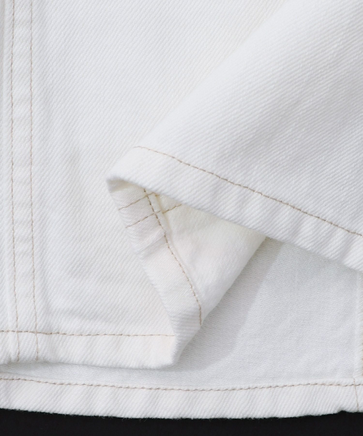 153673：花ネコのアシメフリンジ アップリケデニムスカートの通販-ScoLar